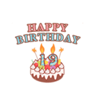 動く 誕生日のお祝い 年齢別17歳 32歳 Lineスタンプ レアン