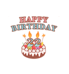 動く 誕生日のお祝い 年齢別17歳 32歳 Lineスタンプ レアン