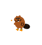 あそビーバー LINEスタンプ qmotri