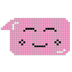 8bit風ドット絵 ニコニコスマイル 吹き出し Lineスタンプ Addesign