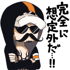 ONE PIECE 振り回されるローのスタンプ