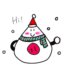 おにぎりさんのクリスマス Lineスタンプ Natsu