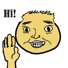 中年の顔 Lineスタンプ Ginchoru