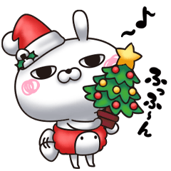 ひとえうさぎ49 冬クリスマス編 Lineスタンプ Negi