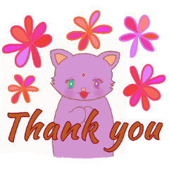 癒し系の可愛い猫 クリスマス お正月 Lineスタンプ Michiko8