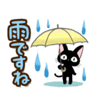 黒猫の気づかい大人スタンプ【夏〜残暑】（個別スタンプ：30）
