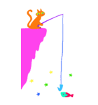 【BIG】カラフルなネコと大きな文字（個別スタンプ：38）
