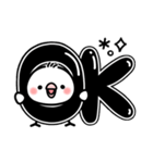 毎日しろちゃん15 (シンプル☆でか文字)（個別スタンプ：9）