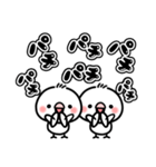毎日しろちゃん15 (シンプル☆でか文字)（個別スタンプ：20）