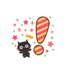 見やすいデカ文字！大人かわいい黒ねこ（個別スタンプ：39）