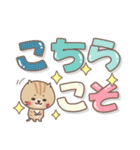 ねこまる【トラシロ】のデカい文字（個別スタンプ：16）
