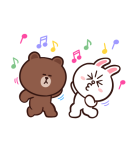 背景が動く BROWN（個別スタンプ：9）
