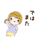 普通に大人女子ますます暑い（真夏編)（個別スタンプ：38）