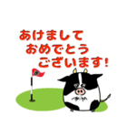 牛のゴルフ年賀状スタンプ21 丑年 Lineスタンプ Bobby G Design