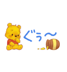 くまのプーさん（もこもこ）小さめスタンプ（個別スタンプ：24）