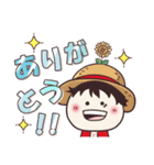 【ONE PIECE】with まるいやつら。（個別スタンプ：4）