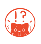 毎日使える！ねこのはんこスタンプ（個別スタンプ：21）