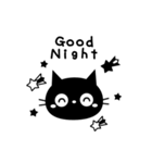 大人かわいい黒ねこ×シンプル（個別スタンプ：11）