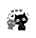 大人かわいい黒ねこ×シンプル（個別スタンプ：22）