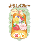 BIGなスイーツ★大人かわいい子ブタ（個別スタンプ：3）