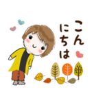 普通に大人女子 爽やか秋の始まり（秋編)（個別スタンプ：5）