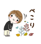 普通に大人女子 爽やか秋の始まり（秋編)（個別スタンプ：7）