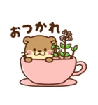 コツメカワウソ♡毎日花と気持ち（個別スタンプ：5）