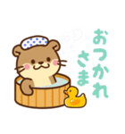 コツメカワウソ♡毎日花と気持ち（個別スタンプ：6）