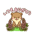 コツメカワウソ♡毎日花と気持ち（個別スタンプ：10）