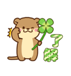 コツメカワウソ♡毎日花と気持ち（個別スタンプ：16）