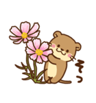 コツメカワウソ♡毎日花と気持ち（個別スタンプ：21）