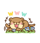 コツメカワウソ♡毎日花と気持ち（個別スタンプ：22）