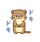 コツメカワウソ♡毎日花と気持ち（個別スタンプ：33）