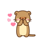 コツメカワウソ♡毎日花と気持ち（個別スタンプ：35）