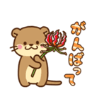 コツメカワウソ♡毎日花と気持ち（個別スタンプ：36）