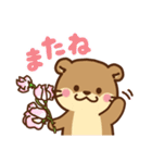 コツメカワウソ♡毎日花と気持ち（個別スタンプ：40）