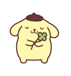 背景が動く ポムポムプリン（個別スタンプ：6）
