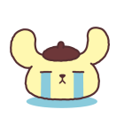 背景が動く ポムポムプリン（個別スタンプ：8）