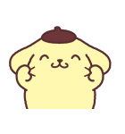 背景が動く ポムポムプリン（個別スタンプ：13）