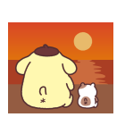 背景が動く ポムポムプリン（個別スタンプ：20）
