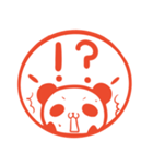 毎日使える！パンダのはんこスタンプ（個別スタンプ：21）