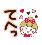 毎日デカ文字♡リボンの女の子（個別スタンプ：29）