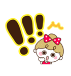 毎日デカ文字♡リボンの女の子（個別スタンプ：31）