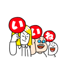 LINE FRIENDS ギャグスタンプ（個別スタンプ：1）