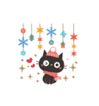 やさしい冬。大人かわいい黒ねこ（個別スタンプ：17）