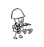 ミリタリー劇画じゃないスタンプ（個別スタンプ：3）