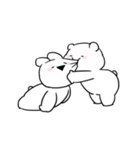 すこぶる動くちびウサギ＆クマ【愛2】（個別スタンプ：7）
