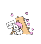 すこぶる動くちびウサギ＆クマ【愛2】（個別スタンプ：24）