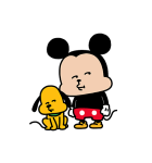 にしむらゆうじ画♪ミッキー＆プルート（個別スタンプ：8）