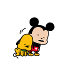 にしむらゆうじ画♪ミッキー＆プルート（個別スタンプ：35）